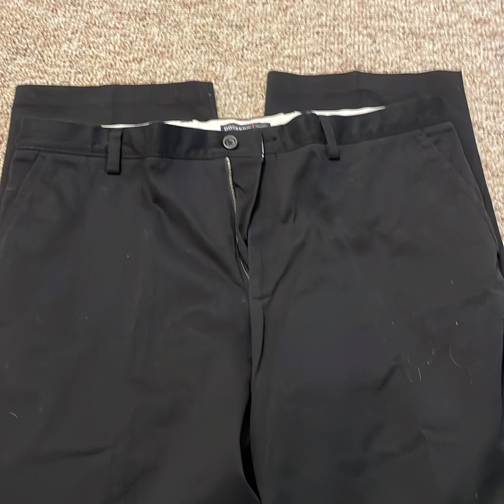 Dockers classic fit slacks in black - Picture 3 of 5